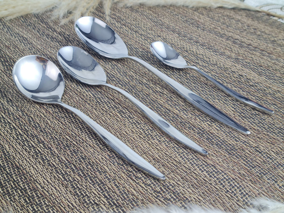 Set of stainless steel silver Spoons 