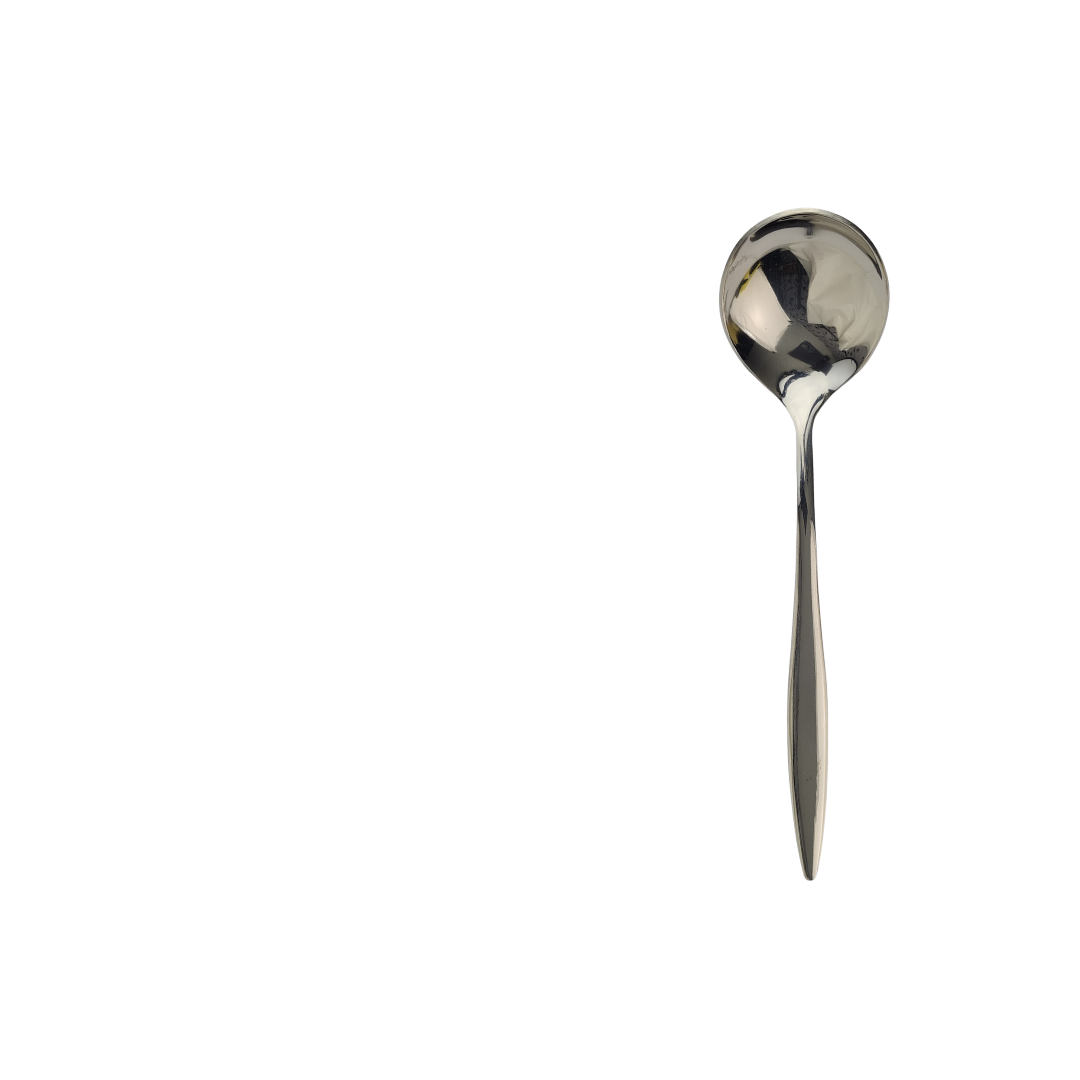 stainless steel soup spoon